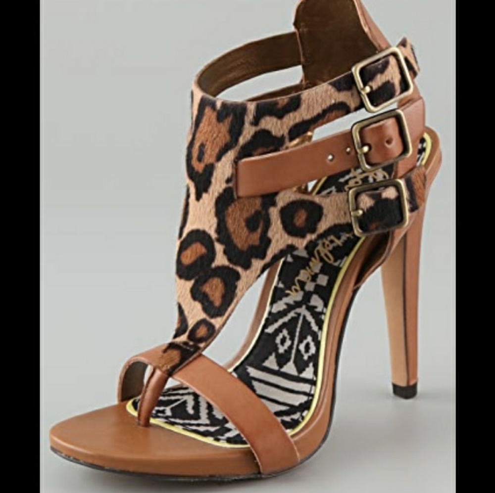 Sam Edelman Lucia leopard print high heels